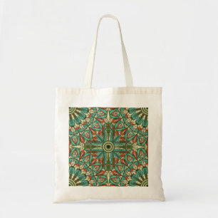 Farbenfrohe ethnische Arabeske: Vintage Ornamente Tragetasche