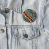Farbenfrohe ethnische Azteken-Muster dekorieren Button (Beispiel)