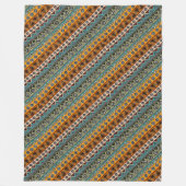 Farbenfrohe ethnische Aztekenmuster Design Fleecedecke (Vorderseite)