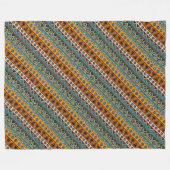 Farbenfrohe ethnische Aztekenmuster Design Fleecedecke (Vorderseite (Horizontal))