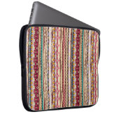 Farbenfrohe ethnische Boho-Stammesmuster Laptopschutzhülle (Vorne Rechts)