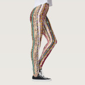 Farbenfrohe ethnische Boho-Stammesmuster Leggings (Rechts)
