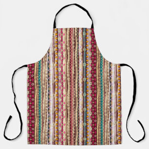 Farbenfrohe ethnische Boho-Stammesmuster Schürze