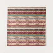 Farbenfrohe ethnische Boho-Stammesmuster Wandteppich (Vorderseite (Horizontal))