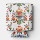 Farbenfrohe ethnische Petrykivka: Ukrainische Blum Dosenkühler (Rückseite)