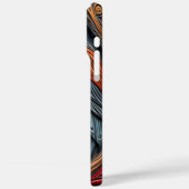 Farbenfrohe Eukalyptusgestaltung mit Bergen und So Case-Mate iPhone Hülle (Rückseite / Links)