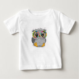 Farbenfrohe Eule Baby T-shirt