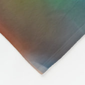 Farbenfrohe Eule Fleecedecke (Ecke)