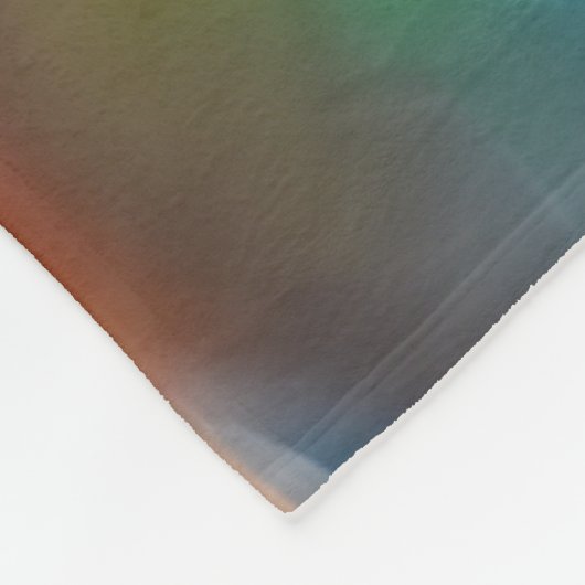 Farbenfrohe Eule Fleecedecke (Ecke)