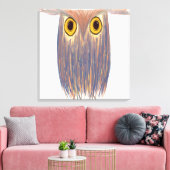 Farbenfrohe Eule Leinwanddruck (Insitu (Wohnzimmer))