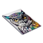 Farbenfrohe Eule | Notebook-Journal Notizblock (Rechte Seite)