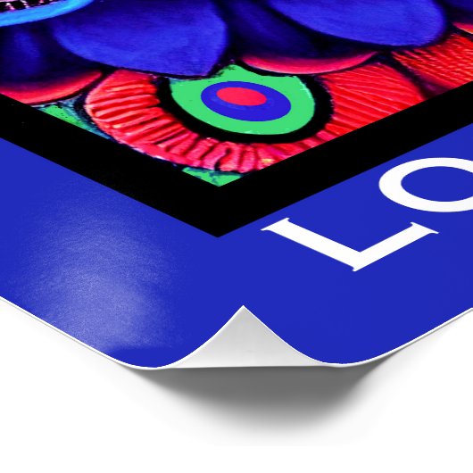 Farbenfrohe Eule Poster (Ecke)