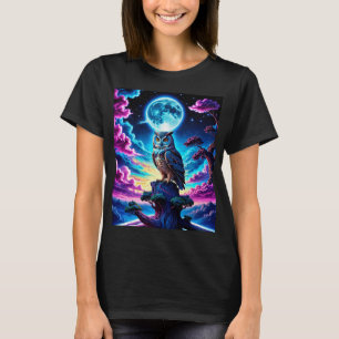 Farbenfrohe Eule T-Shirt