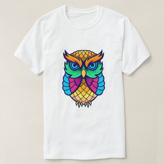 Farbenfrohe Eule T-Shirt