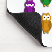 Farbenfrohe Eule - Wer? Wer? Mousepad (Ecke)