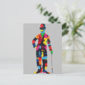 Farbenfrohe Evolution der Vintagen Komödie Postkarte (Stehend Vorderseite)