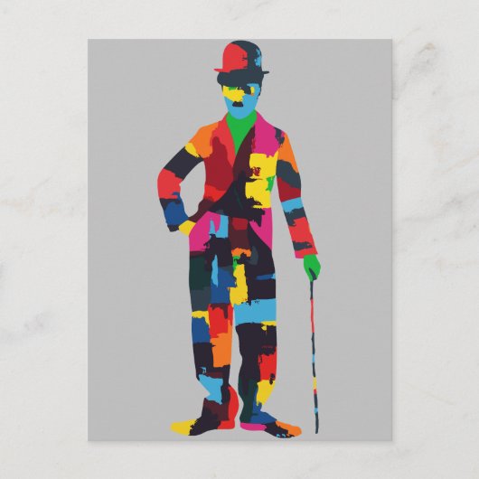 Farbenfrohe Evolution der Vintagen Komödie Postkarte (Vorderseite)