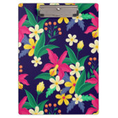 Farbenfrohe exotische Blumenmuster-23021 Klemmbrett (Vorderseite)