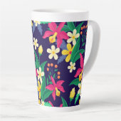 Farbenfrohe exotische Blumenmuster-23021 Milchtasse (Rechte Ecke)