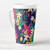 Farbenfrohe exotische Blumenmuster-23021 Milchtasse (Linke Ecke)