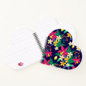 Farbenfrohe exotische Blumenmuster-23021 Notizblock (Innenseite)