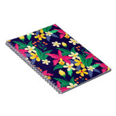 Farbenfrohe exotische Blumenmuster-23021 Notizblock (Rechte Seite)