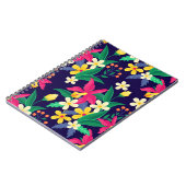 Farbenfrohe exotische Blumenmuster-23021 Notizblock (Linke Seite)