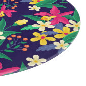 Farbenfrohe exotische Blumenmuster-23021 Schneidebrett (Ecke)