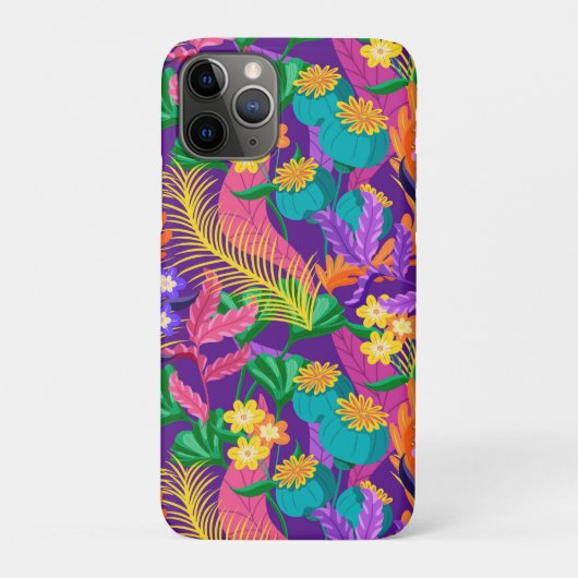 Farbenfrohe exotische Blumenmuster-23148 Case-Mate iPhone Hülle (Rückseite)