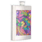 Farbenfrohe exotische Blumenmuster-23148 Flachmann (Rechts)
