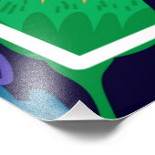 Farbenfrohe exotische Blumenmuster-32436 Fotodruck (Ecke)