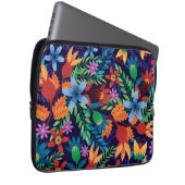 Farbenfrohe exotische Blumenmuster-32436 Laptopschutzhülle (Vorne Rechts)