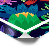 Farbenfrohe exotische Blumenmuster-32436 Poster (Ecke)