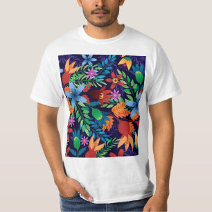 Farbenfrohe exotische Blumenmuster-32436 T-Shirt
