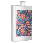 Farbenfrohe exotische Blumenmuster-68578 Flachmann (Rechts)