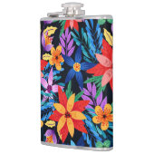 Farbenfrohe exotische Blumenmuster-68578 Flachmann (Links)