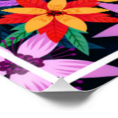 Farbenfrohe exotische Blumenmuster-68578 Poster (Ecke)