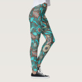 Farbenfrohe exotische Volksmuster Leggings (Rechts)