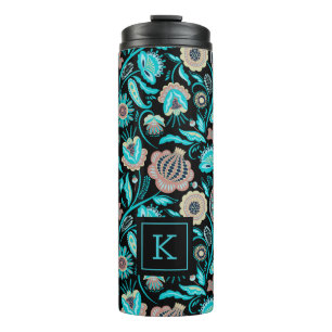 Farbenfrohe exotische Volksmuster Thermosbecher