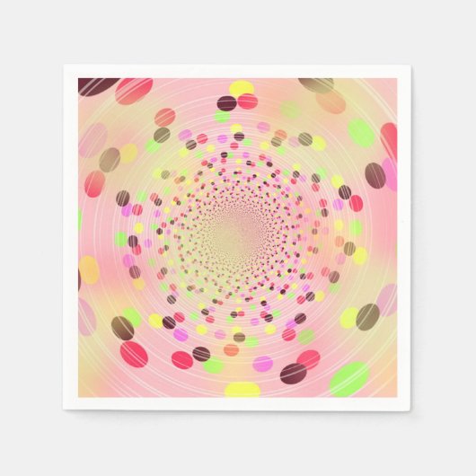 Farbenfrohe Explosion von Süßigkeiten Serviette (Vorderseite)