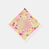 Farbenfrohe Explosion von Süßigkeiten Serviette (Ecke)
