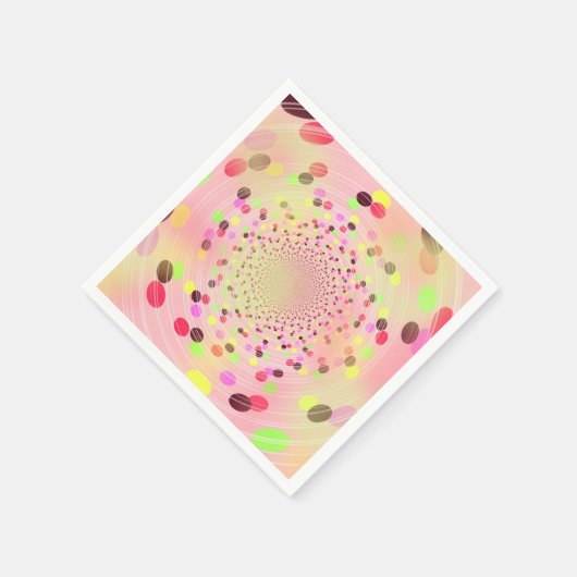 Farbenfrohe Explosion von Süßigkeiten Serviette (Ecke)