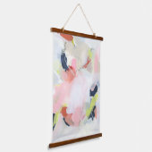 Farbenfrohe expressive Abstrakte Malerei Kunst Wandteppich Mit Holzrahmen (Gewinkelt)