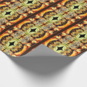 Farbenfrohe Extravagante Waren Nah Abstrakt Geschenkpapier (Ecke)