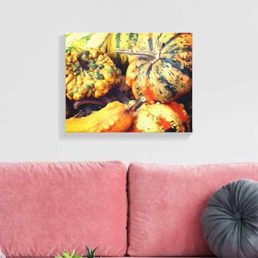 Farbenfrohe Extravagante Waren Nah Leinwanddruck (Insitu (Wohnzimmer))