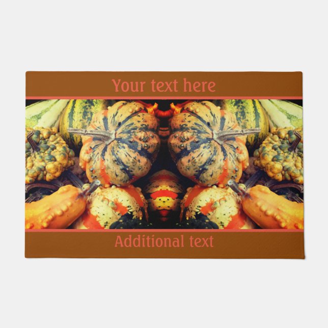 Farbenfrohe Extravagante Waren Nah Personalisiert Fußmatte (Vorderseite)