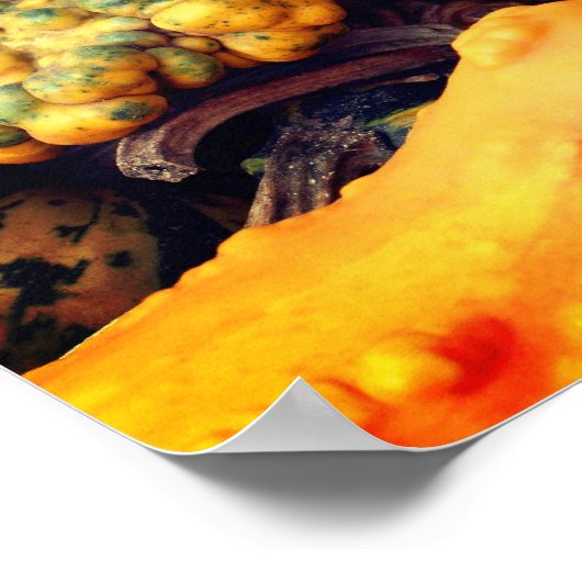 Farbenfrohe Extravagante Waren Nah Poster (Ecke)