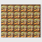 Farbenfrohe Extravagante Waren Personalisiert Geschenkpapier (Flach)