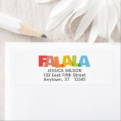 Farbenfrohe FA LA LA Feria Rücksendeadresse (Insitu)