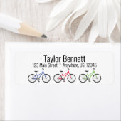 Farbenfrohe Fahrräder Custom Rücksendeadressen-Auf (Insitu)